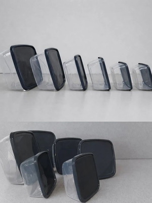 Square Food Containers set of 6 new, BPA free, durable