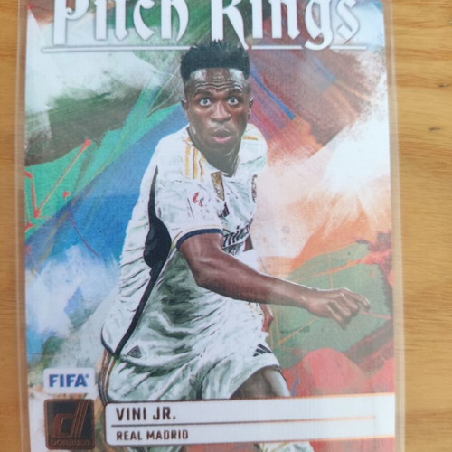 Panini Donruss Pitch Kings Vini Jr Real Madrid card like new with sleeve and top loader