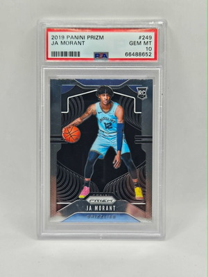 2019-20 Panini Prizm Rookie Ja Morant #249 Prizm PSA 10 like new