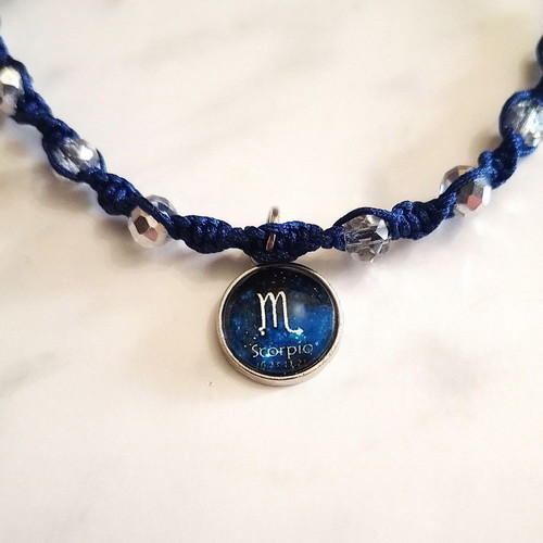 Women's Blue Scorpio Zodiac Bracelet new