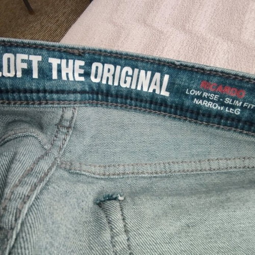 Loft men's jeans new, size L, gray and blue