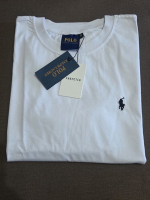 Ralph Lauren men's short-sleeve t-shirt white sizes S, M, XL new
