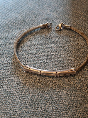 Silver men's bracelet 925 used, 22cm