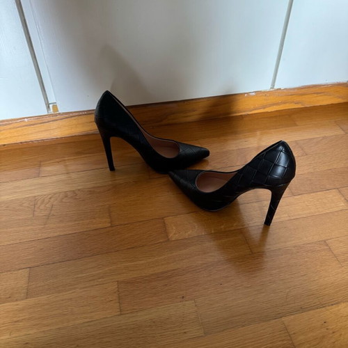 Celestino black quilted pumps 12 cm heel size 39 new
