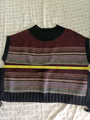 Figaro women's sweater Abysse like new, black and red, size M
