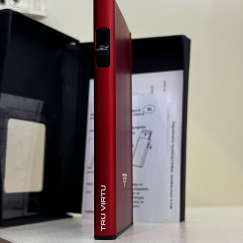 Tru Virtu Click & Slide Silk Red card holder new, red