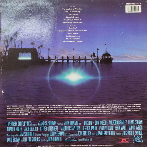 Cocoon Original Motion Picture Soundtrack vinyl used