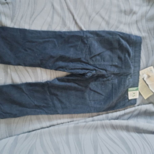 Benetton kids' corduroy jogger pants, size XS 110cm, dark blue