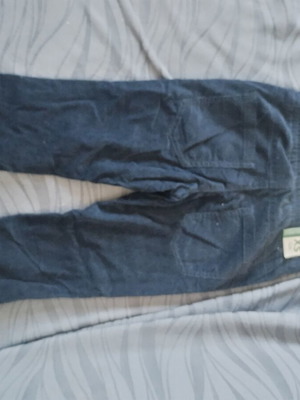 Benetton kids' corduroy jogger pants, size XS 110cm, dark blue