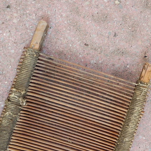 Antique wooden 10 dent heddle reed used, decorative rustic piece