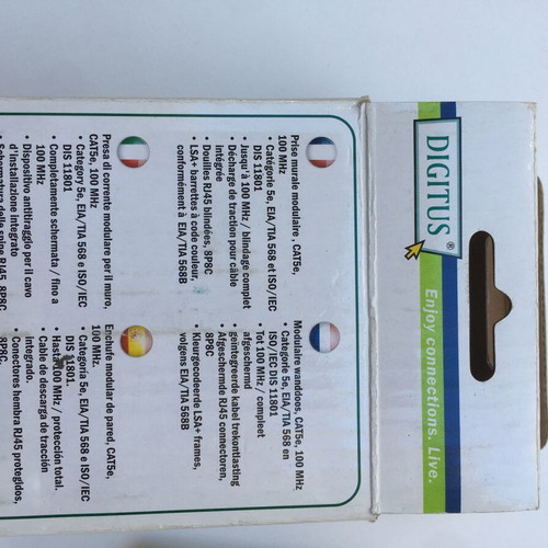 Digitus Cat5e double network sockets new, pack of 14 pieces