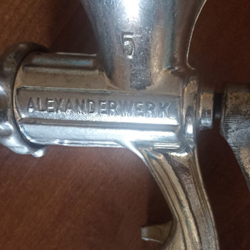 Alexanderwerk No 5 Vintage Cast Iron Meat Grinder Authentic German