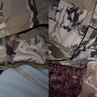 Under Armour Lightweight Fleece Shell Storm Camo Hunting Jacket new, size L, beige and gray