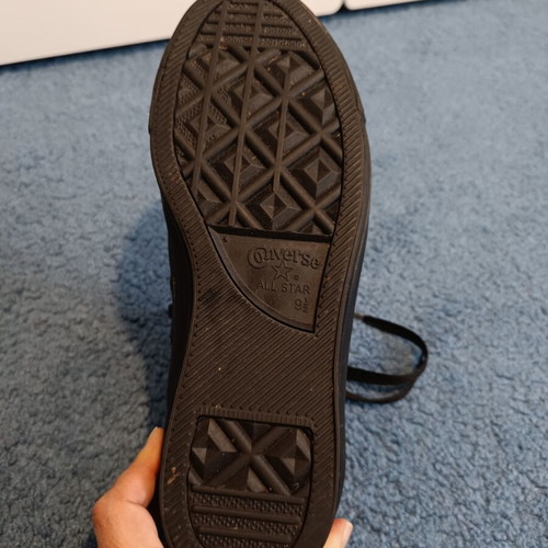 All star δερμάτινα sneakers σαν καινούργια, μέγεθος 43, μαύρα