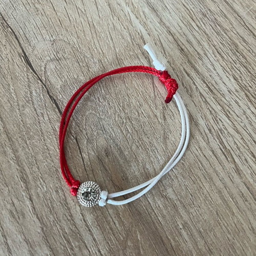 Handmade Martaki like new with white and red diamond detail