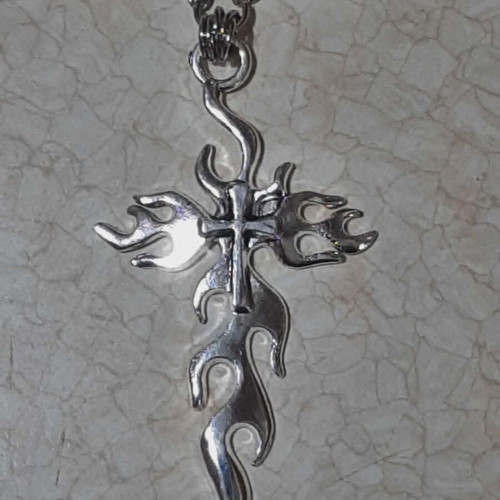 Men's and Women's Gothic Cross in Steel new