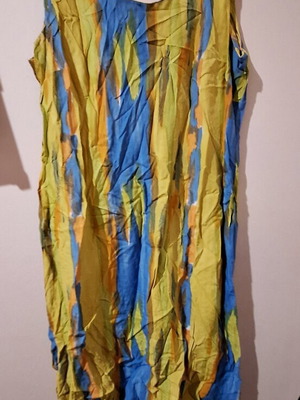 Dress light green blue new, size XL with side slits