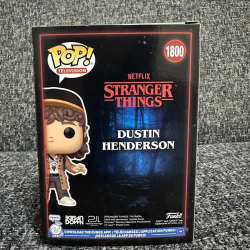 Funko Pop Stranger Things Dustin Henderson #1800 new with soft protector