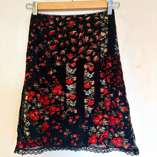 Vintage φούστα Salepepe σαν καινούργια, φλοράλ, τούλι, δαντέλα, μέγεθος S