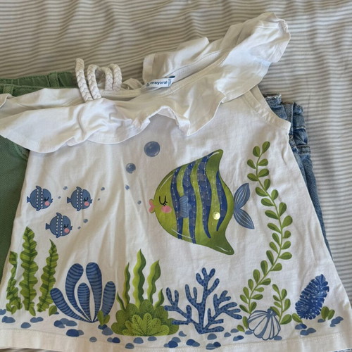 Zara shorts pack of 2 like new with Mayoral t-shirt gift