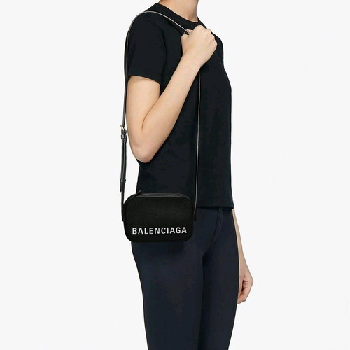Balenciaga Black Leather XS Ville Camera Bag like new