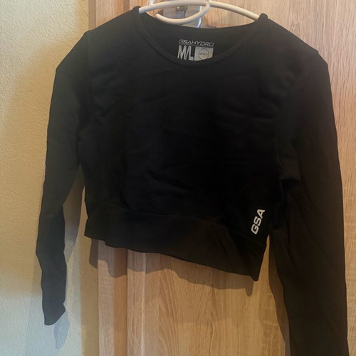 Sportswear shirt in cropped style new, elastic