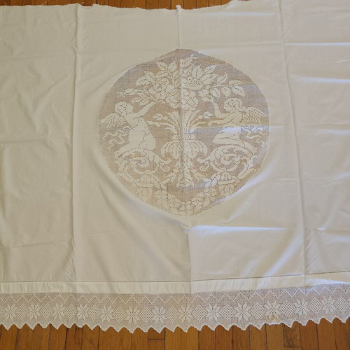 Handmade curtain without tape 170 x 135, like new