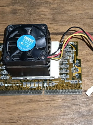 PII CPU Adapter Card Acorp μεταχειρισμένο με original ψύκτρα, Rev1.31 Socket 370