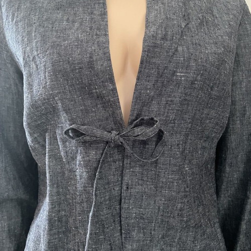 Twin set summer linen cotton, grey, new