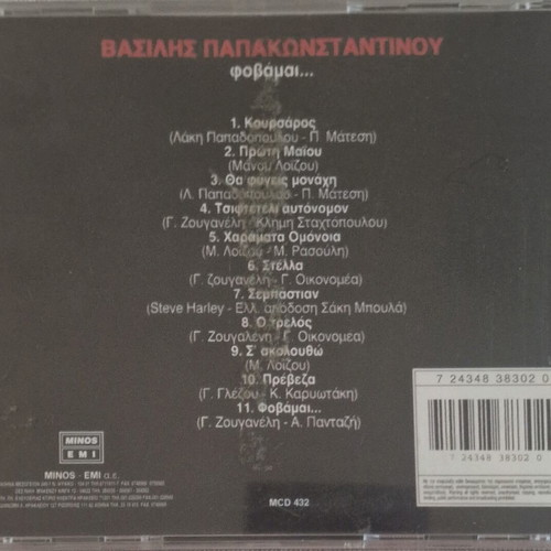 Vasilis Papakonstantinou Fovamai CD, rock