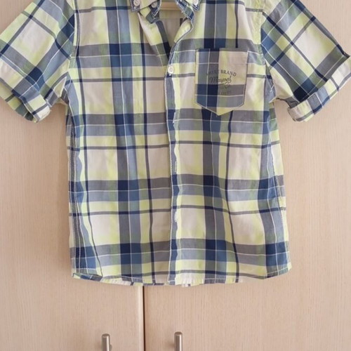 Mayoral casual plaid kids shirt like new, size 104 cm