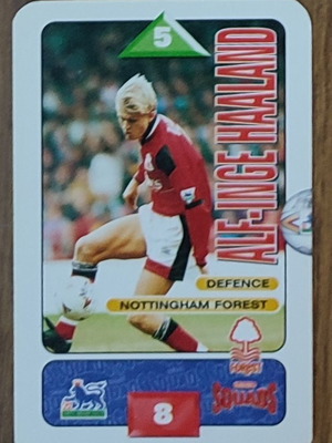 Hasbro Subbuteo Squads 1996 употребяван Alf-Inge Haaland Nottingham Forest