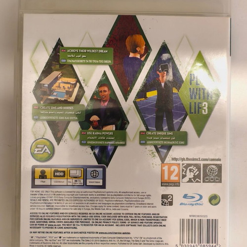 Sony Playstation 3 Sims 3 game like new