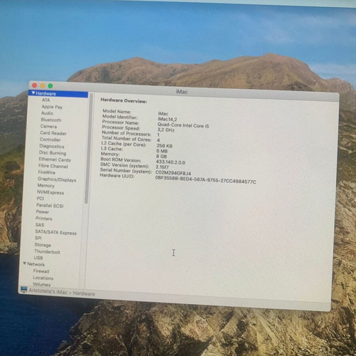 iMac 27 inch 2013 used with small mark top right