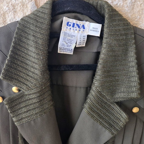 Gina Tricot Vintage Military Style Jumpsuit New, Green XXL