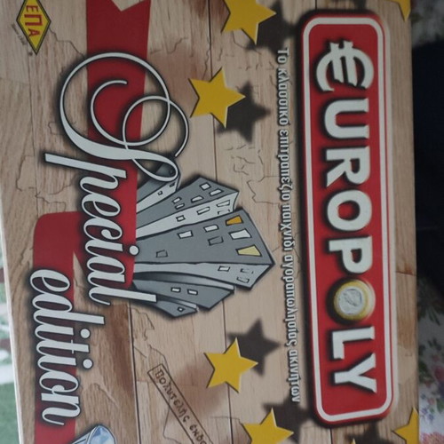 Europoly Special Edition board game used, classic Greek edition