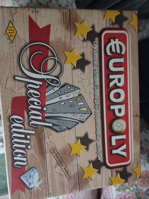 Europoly Special Edition board game used, classic Greek edition
