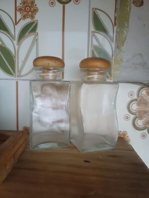 Σετ γυάλινα βαζάκια και μπολ 2 καινούργια