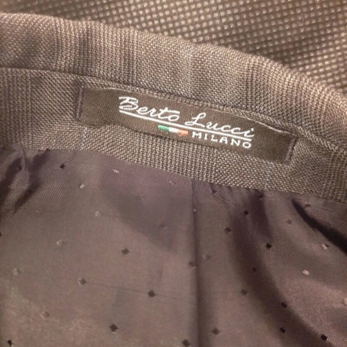 Berto Lucci suit used, gray, jacket size 52, pants size 48