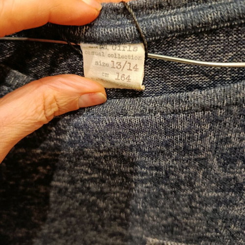 Zara girls' blouse blue, long-sleeve, like new viscose