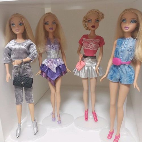 Barbie My Scene vintage dolls used, collection of 25 from 1999