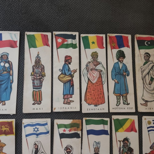 Melo Collectible Stickers used, national costumes, pack of 12
