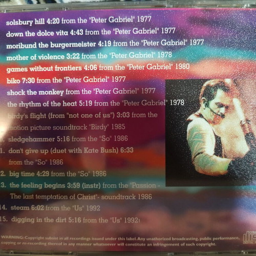 Peter Gabriel Gold CD used, pop