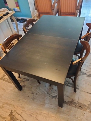 IKEA BJURSTA extendable dining table used