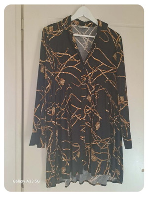 Stradivarius women's dress, multicolor, size M