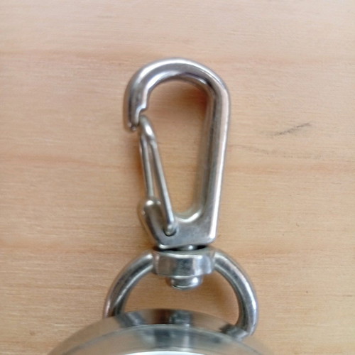 Corona Extra keychain bottle opener used with retractable strap
