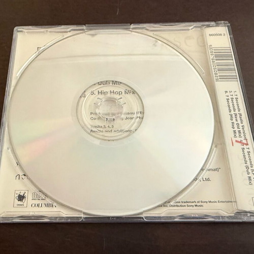 7 Seconds CD Single used by Youssou N'Dour & Neneh Cherry