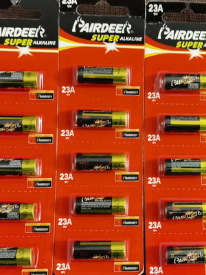 Pairdeer A23 12v batteries new, pack of 15, alkaline