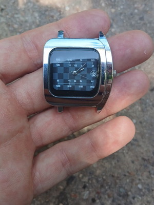 Nekura Transceiver watch used, silver unisex