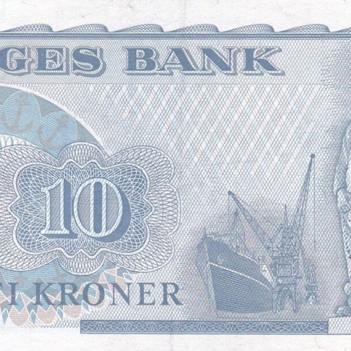 Norwegian banknote used